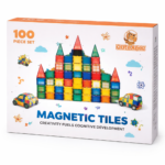 100-Piece Magnetic Tiles Building Set
