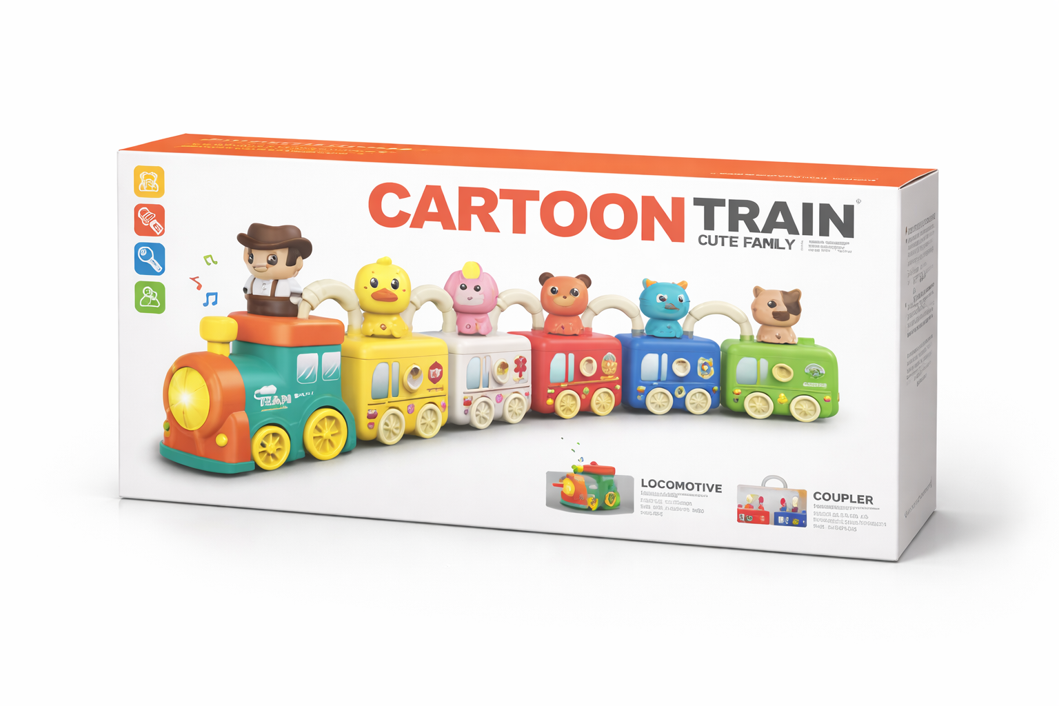 Cartoon Train Toy Set Cartoon Train Toy Set - Image 1