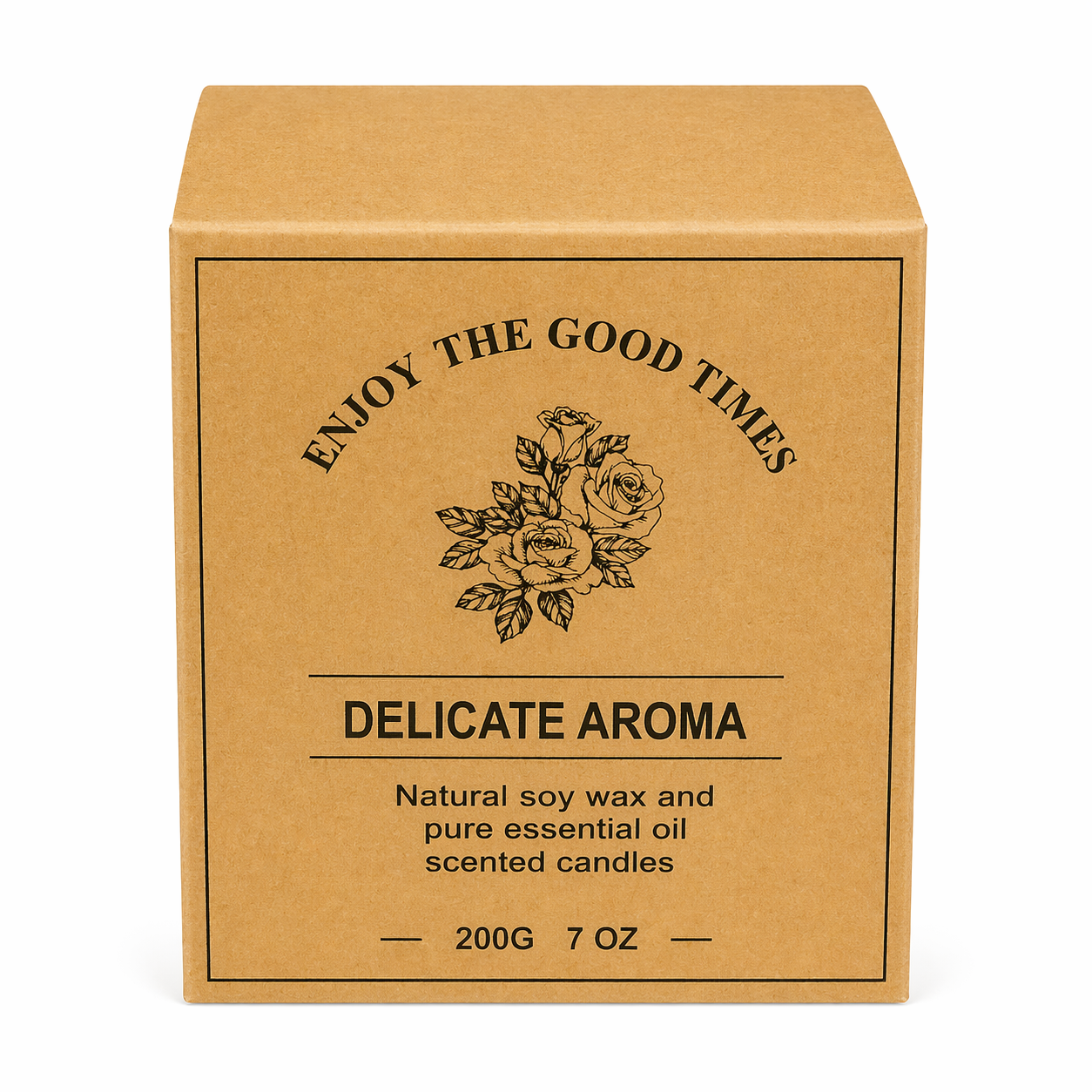 201865c2-3790-4cf6-8c5f-de65d1178b3e Delicate Aroma Lavender Scented Soy Wax Candle 200g - Image 1