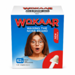 WOKAAR Nose Wax Kit 62 Applications with 15 Mustache Guards