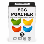 Egg Poacher 4 Cup Silicone Egg Boiler Mold Set