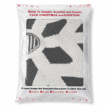 LEVKIDS Knitted Christmas Decorations Throw Pillow Cover Grey